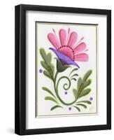 Abstract Flowers 3-Beverly Johnston-Framed Giclee Print