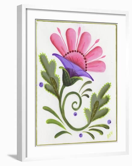 Abstract Flowers 3-Beverly Johnston-Framed Giclee Print