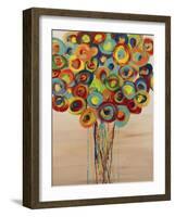 Abstract Flowers 5-Hilary Winfield-Framed Giclee Print