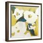 Abstract Flowers I-Alonzo Saunders-Framed Art Print