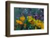 Abstract Flowers Oil Painting.-Anna Pismenskova-Framed Photographic Print