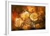 Abstract Flowers Vintage Style,Digital Painting-Tithi Luadthong-Framed Art Print