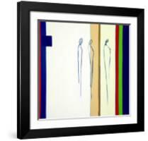 Abstract Forms, c. 2005-Heinz Felbermair-Framed Serigraph