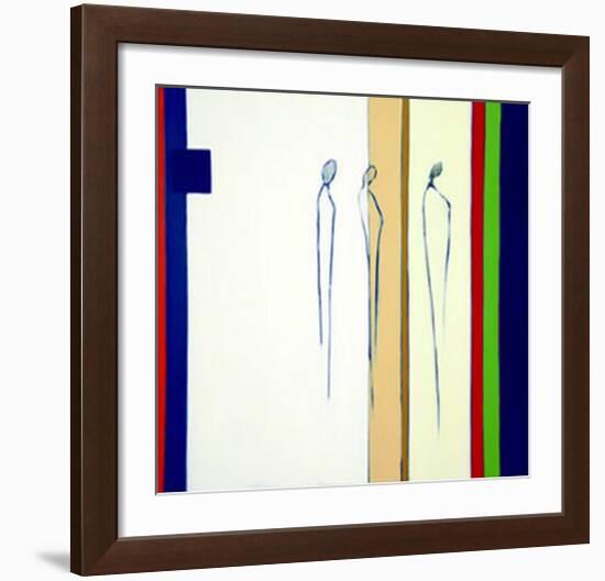 Abstract Forms, c. 2005-Heinz Felbermair-Framed Serigraph