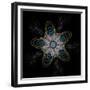 Abstract Fractal Image of Puffed Colorful Star Flower-fbatista72-Framed Premium Giclee Print