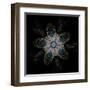 Abstract Fractal Image of Puffed Colorful Star Flower-fbatista72-Framed Art Print