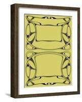 Abstract Framework in Style Art-Nouveau-bomg-Framed Art Print