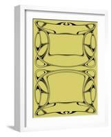 Abstract Framework in Style Art-Nouveau-bomg-Framed Art Print