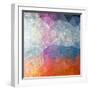Abstract Futuristic Art Background, Vector Grunge Paper Texture-LeksusTuss-Framed Art Print