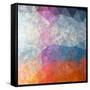 Abstract Futuristic Art Background, Vector Grunge Paper Texture-LeksusTuss-Framed Stretched Canvas