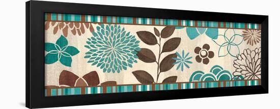 Abstract Garden Blue III-Veronique Charron-Framed Art Print