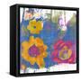 Abstract Garden-Elena Ray-Framed Stretched Canvas