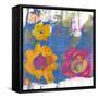 Abstract Garden-Elena Ray-Framed Stretched Canvas