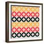 Abstract Geometric Artistic Pattern Background-AtthameeNi-Framed Art Print