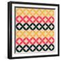 Abstract Geometric Artistic Pattern Background-AtthameeNi-Framed Art Print