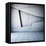 Abstract Geometric Background of the Concrete-FreshPaint-Framed Stretched Canvas