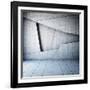 Abstract Geometric Background of the Concrete-FreshPaint-Framed Art Print