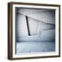 Abstract Geometric Background of the Concrete-FreshPaint-Framed Art Print