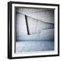 Abstract Geometric Background of the Concrete-FreshPaint-Framed Art Print