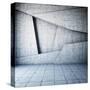 Abstract Geometric Background of the Concrete-FreshPaint-Stretched Canvas