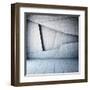 Abstract Geometric Background of the Concrete-FreshPaint-Framed Art Print