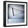 Abstract Geometric Background of the Concrete-FreshPaint-Framed Art Print