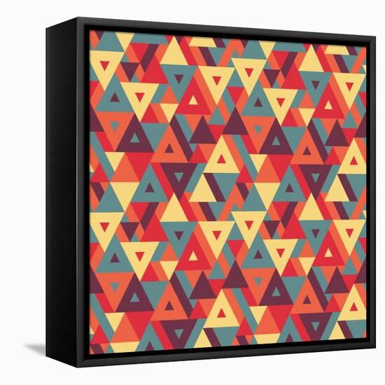 Abstract Geometric Background - Seamless Vector Pattern for Presentation, Booklet, Website and Othe-Sergey Korkin-Framed Stretched Canvas