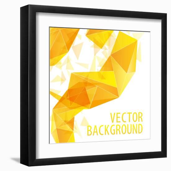 Abstract Geometric Background-Chuhail-Framed Art Print