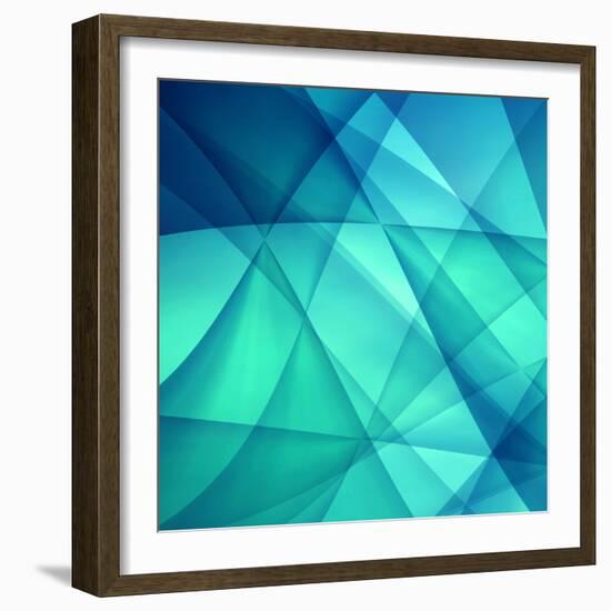 Abstract Geometric Background-Malija-Framed Art Print