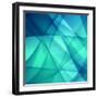 Abstract Geometric Background-Malija-Framed Art Print