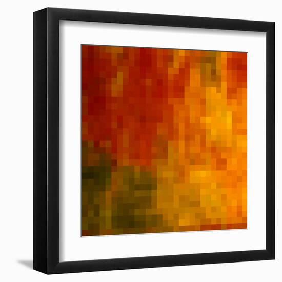 Abstract, Geometric Background-Malija-Framed Art Print