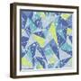 Abstract Geometric Colorful Pattern-SelenaMay-Framed Art Print