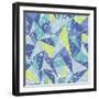 Abstract Geometric Colorful Pattern-SelenaMay-Framed Art Print