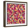 Abstract Geometric Colorful Pattern-SelenaMay-Framed Art Print