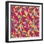 Abstract Geometric Colorful Pattern-SelenaMay-Framed Art Print