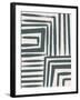 Abstract Geometric Line Art 4-null-Framed Art Print