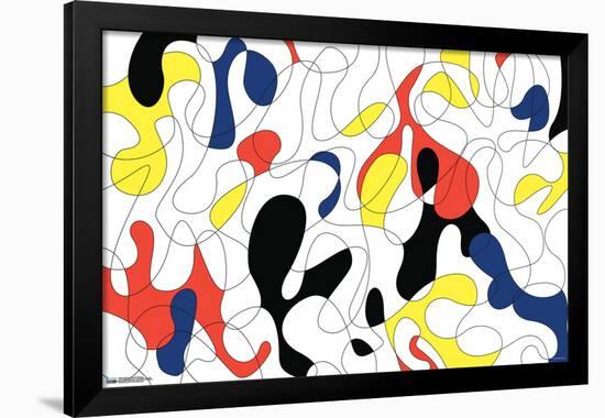 Abstract - Geometric Painting-Trends International-Framed Poster