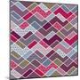 Abstract Geometric Patchwork Pattern-natbasil-Mounted Art Print