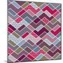 Abstract Geometric Patchwork Pattern-natbasil-Mounted Art Print