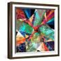 Abstract Geometric Pattern-Tanor-Framed Art Print