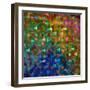 Abstract Geometric Pattern-Tanor-Framed Art Print