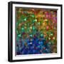 Abstract Geometric Pattern-Tanor-Framed Art Print