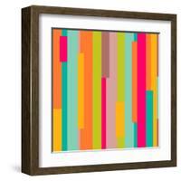 Abstract Geometric Pattern-Victoria Kalinina-Framed Art Print