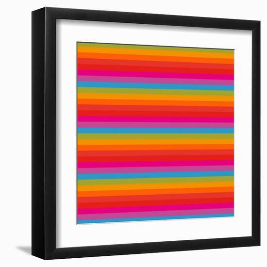 Abstract Geometric Pattern-frenkelvic-Framed Art Print