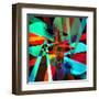 Abstract Geometric Pattern-Tanor-Framed Art Print