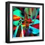 Abstract Geometric Pattern-Tanor-Framed Art Print