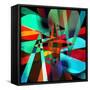 Abstract Geometric Pattern-Tanor-Framed Stretched Canvas