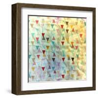 Abstract Geometric Pattern-Tanor-Framed Art Print