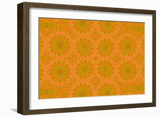 Abstract Geometric Pattern-Dink101-Framed Art Print