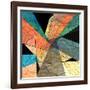 Abstract Geometric Pattern-Tanor-Framed Art Print